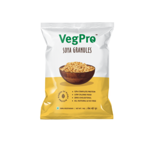 vegpro soya granules packet front
