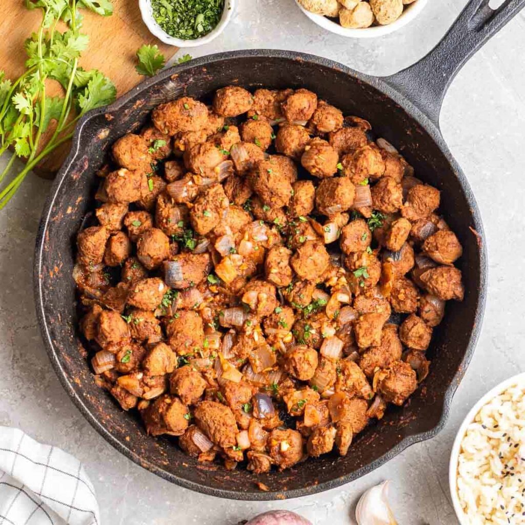 soya chunks masala featured